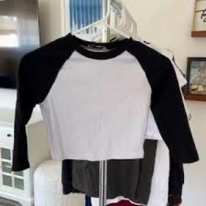 Black & white crop top <3